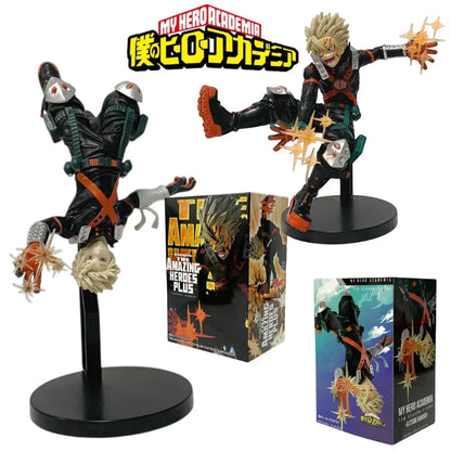 18Cm/7.09In Hot Anime My Hero Academia Hero Figures Deku Bakugou Katsuki Action Figural PVC Toys Desktop Statue Collection Gifts
