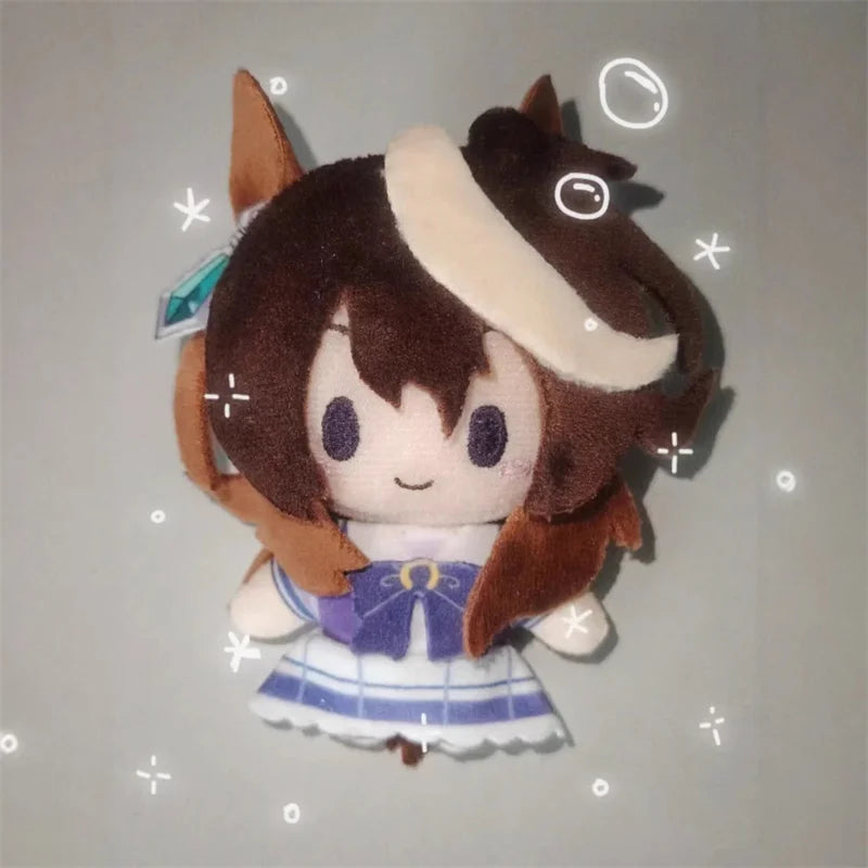 10Cm Pretty Derby Plush Toy Oguri Cap Symboli Rudolf Stuffed Mini Doll round Plushies Backpack Keys Pendant Fans Birthday Gifts
