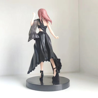 19CM Anime the Quintessential Quintuplets Figure Nakano Miku Nino Ichika Itsuki Black Evening Dressstanding Static Toys PVC
