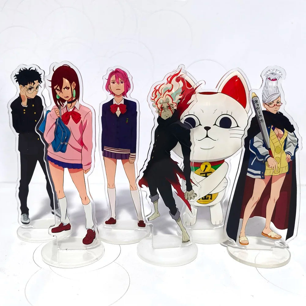 Anime Dandadan Momo Acrylic Stand Model Plate Fans Keychain Bag Gift Figure Display Fashion Cosplay Ornaments Decoration