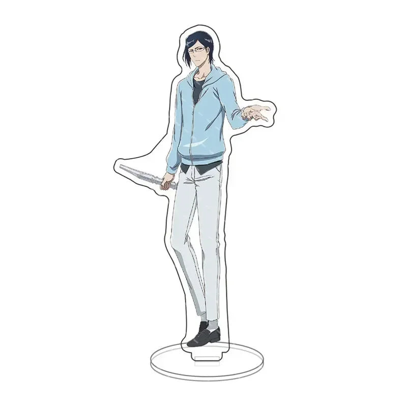 Anime Bleach Acrylic Stand Model Plate Kurosaki Ichigo Kuchiki Rukia Hitsugaya Toshiro Cartoon Figures Standing Sign Holder Gift