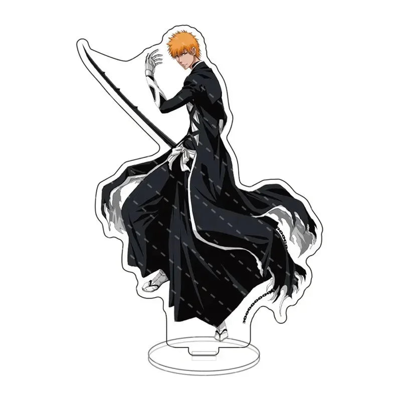 Anime Bleach Acrylic Stand Model Plate Kurosaki Ichigo Kuchiki Rukia Hitsugaya Toshiro Cartoon Figures Standing Sign Holder Gift