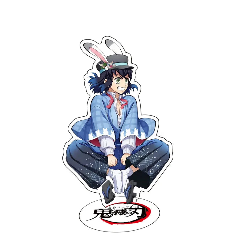 Anime Demon Slayer Sleeping Series Stand Cartoon Cute Character Kamado Nezuko Tanjirou Acrylic Double Side Bracket Model Gifts