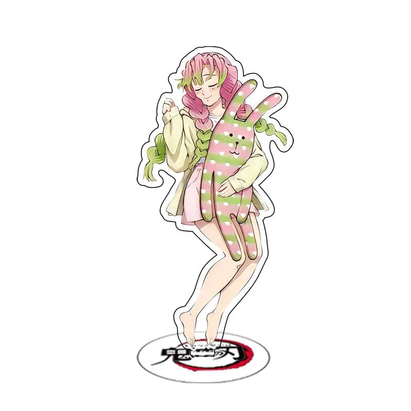 Anime Demon Slayer Sleeping Series Stand Cartoon Cute Character Kamado Nezuko Tanjirou Acrylic Double Side Bracket Model Gifts