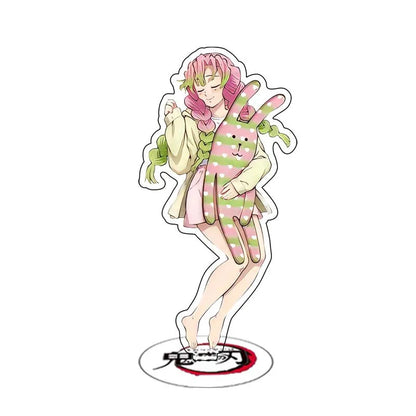 Anime Demon Slayer Sleeping Series Stand Cartoon Cute Character Kamado Nezuko Tanjirou Acrylic Double Side Bracket Model Gifts