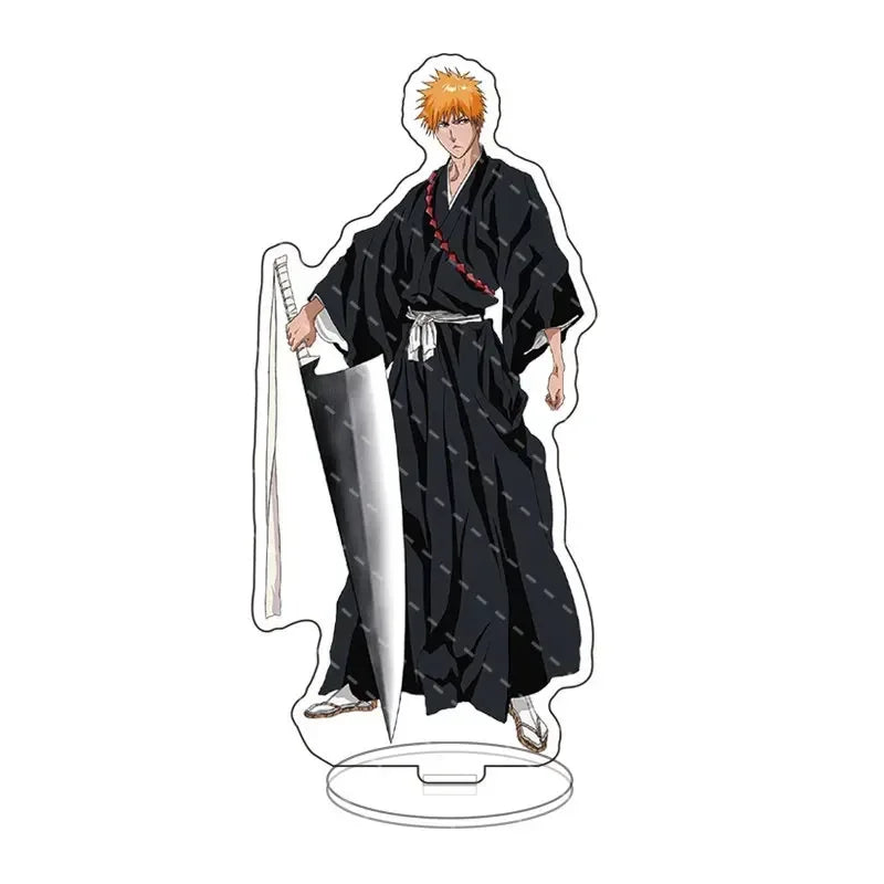 Anime Bleach Acrylic Stand Model Plate Kurosaki Ichigo Kuchiki Rukia Hitsugaya Toshiro Cartoon Figures Standing Sign Holder Gift
