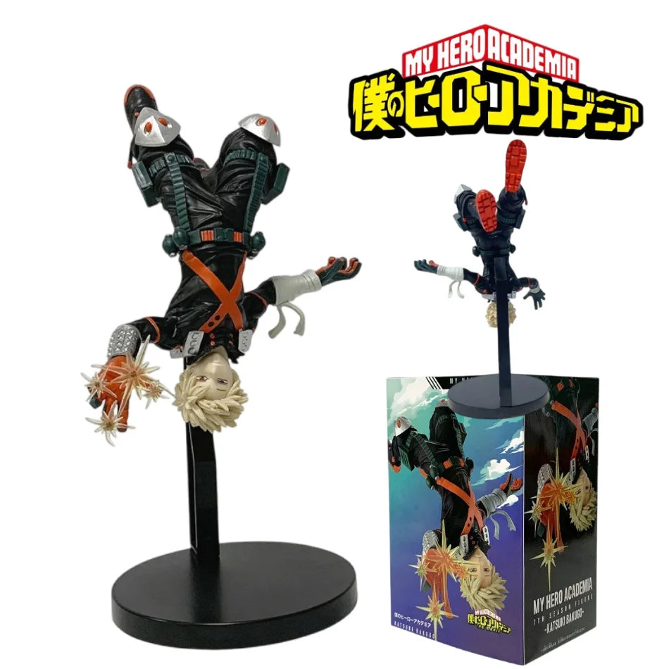 18Cm/7.09In Hot Anime My Hero Academia Hero Figures Deku Bakugou Katsuki Action Figural PVC Toys Desktop Statue Collection Gifts