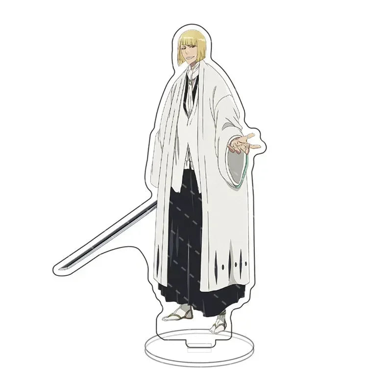 Anime Bleach Acrylic Stand Model Plate Kurosaki Ichigo Kuchiki Rukia Hitsugaya Toshiro Cartoon Figures Standing Sign Holder Gift