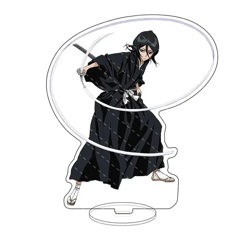 Anime Bleach Acrylic Stand Model Plate Kurosaki Ichigo Kuchiki Rukia Hitsugaya Toshiro Cartoon Figures Standing Sign Holder Gift