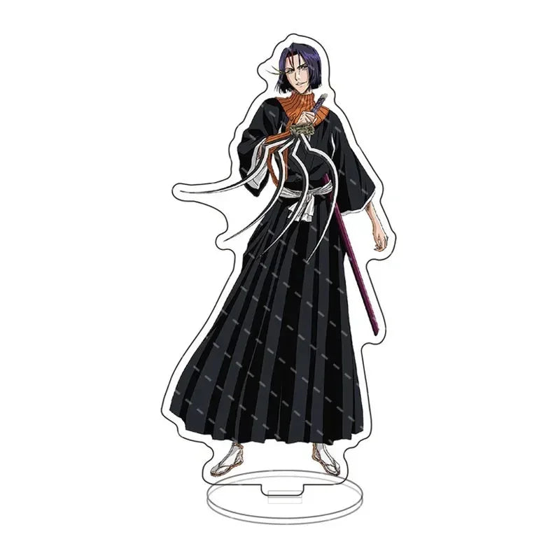 Anime Bleach Acrylic Stand Model Plate Kurosaki Ichigo Kuchiki Rukia Hitsugaya Toshiro Cartoon Figures Standing Sign Holder Gift