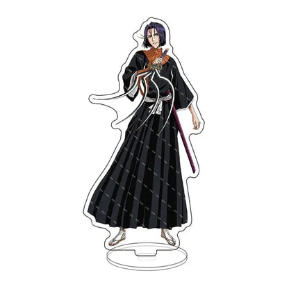 Anime Bleach Acrylic Stand Model Plate Kurosaki Ichigo Kuchiki Rukia Hitsugaya Toshiro Cartoon Figures Standing Sign Holder Gift