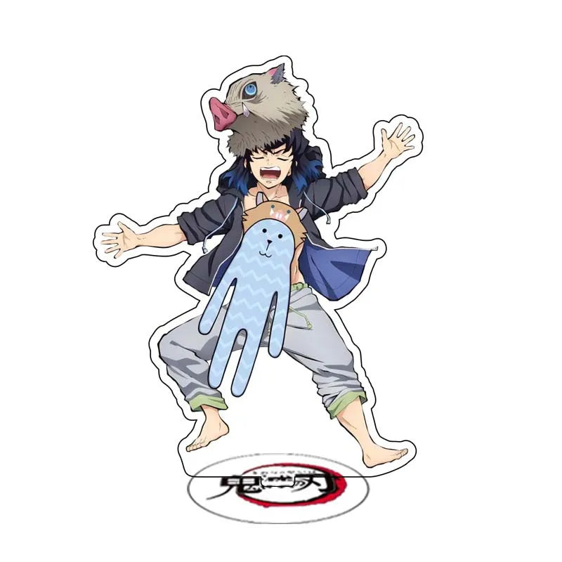 Anime Demon Slayer Sleeping Series Stand Cartoon Cute Character Kamado Nezuko Tanjirou Acrylic Double Side Bracket Model Gifts