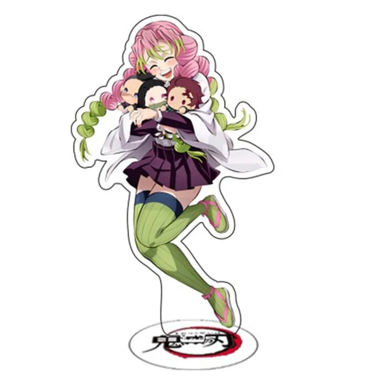 Anime Demon Slayer Sleeping Series Stand Cartoon Cute Character Kamado Nezuko Tanjirou Acrylic Double Side Bracket Model Gifts