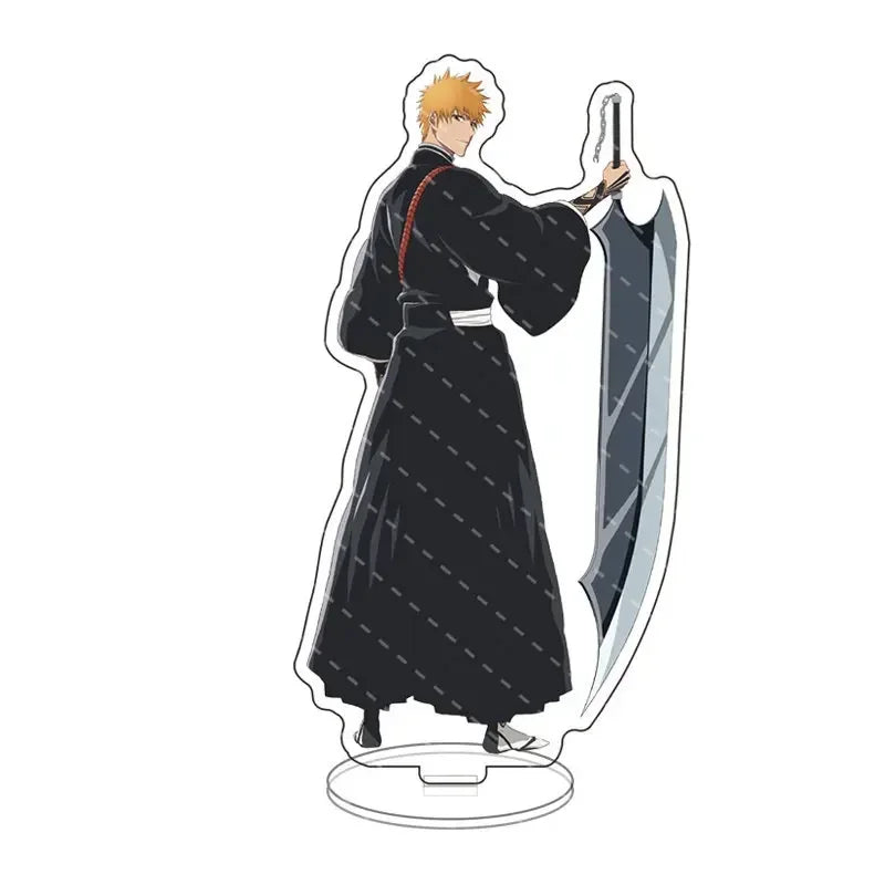 Anime Bleach Acrylic Stand Model Plate Kurosaki Ichigo Kuchiki Rukia Hitsugaya Toshiro Cartoon Figures Standing Sign Holder Gift