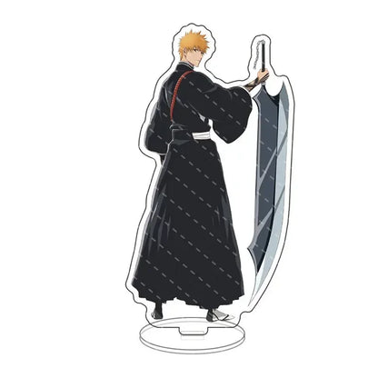 Anime Bleach Acrylic Stand Model Plate Kurosaki Ichigo Kuchiki Rukia Hitsugaya Toshiro Cartoon Figures Standing Sign Holder Gift