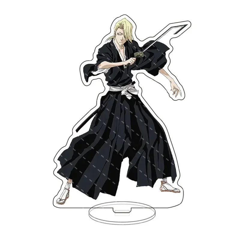 Anime Bleach Acrylic Stand Model Plate Kurosaki Ichigo Kuchiki Rukia Hitsugaya Toshiro Cartoon Figures Standing Sign Holder Gift