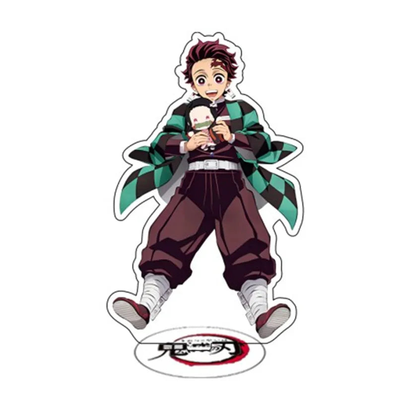 Anime Demon Slayer Sleeping Series Stand Cartoon Cute Character Kamado Nezuko Tanjirou Acrylic Double Side Bracket Model Gifts