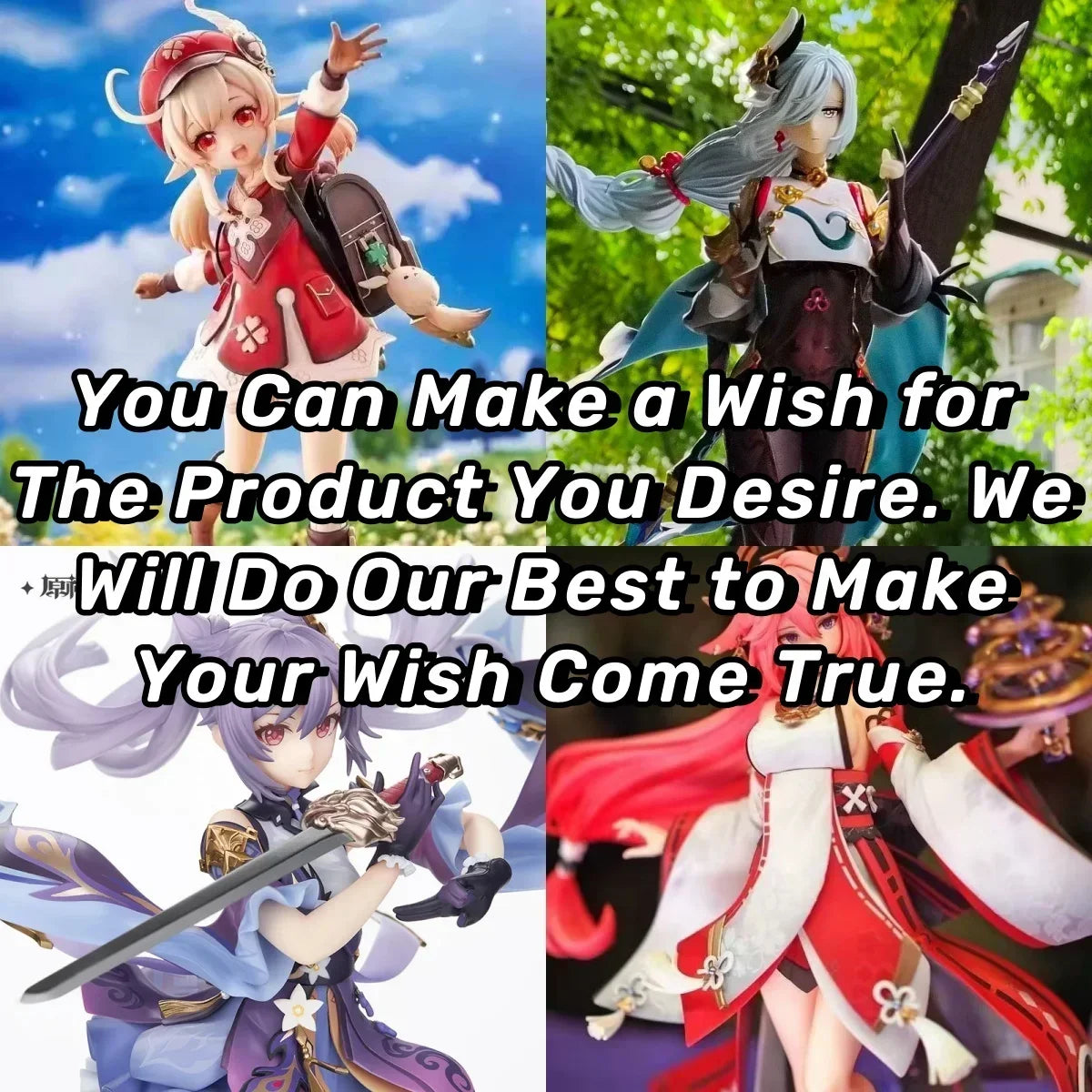 Genshin Impact Blind Box Mystery Box Handmade Anime Figures Paimon Aether Ganyu Walnut Action Figures Large Model Gift
