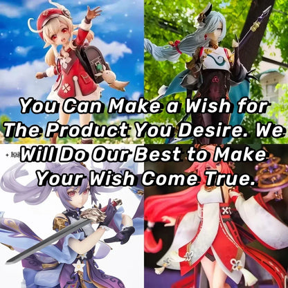 Genshin Impact Blind Box Mystery Box Handmade Anime Figures Paimon Aether Ganyu Walnut Action Figures Large Model Gift