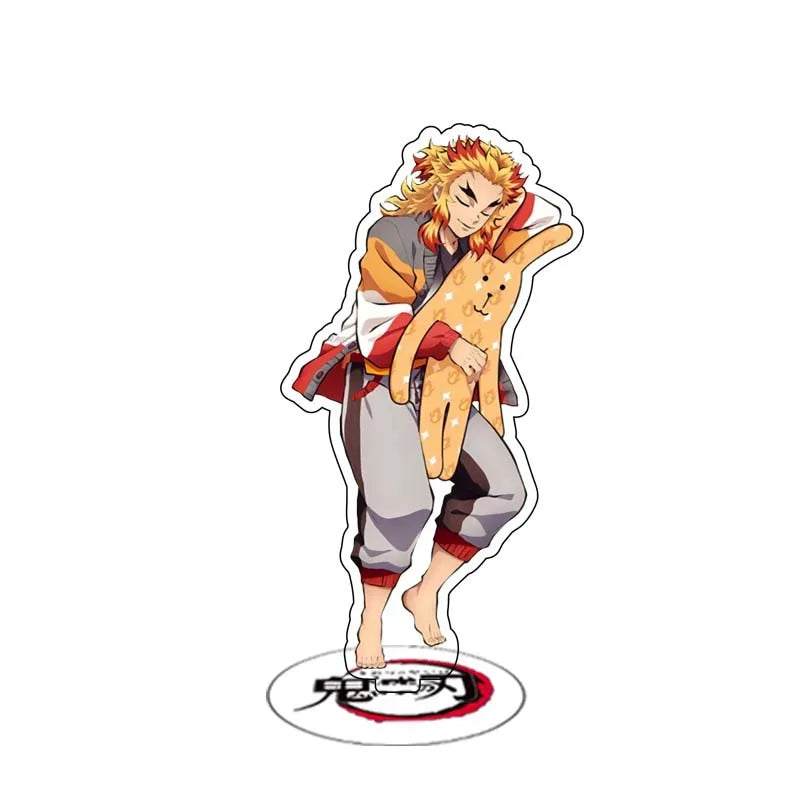 Anime Demon Slayer Sleeping Series Stand Cartoon Cute Character Kamado Nezuko Tanjirou Acrylic Double Side Bracket Model Gifts