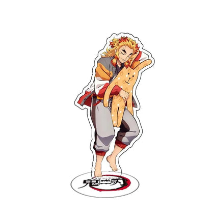 Anime Demon Slayer Sleeping Series Stand Cartoon Cute Character Kamado Nezuko Tanjirou Acrylic Double Side Bracket Model Gifts