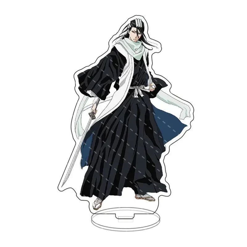 Anime Bleach Acrylic Stand Model Plate Kurosaki Ichigo Kuchiki Rukia Hitsugaya Toshiro Cartoon Figures Standing Sign Holder Gift