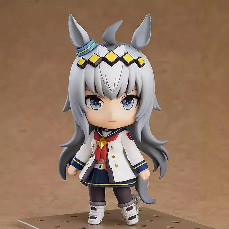 10Cm Umamusume Mini Figure Set, Cute Anime Race Girl Statues W/ Base, Desktop Collectible for Fans - 6Pcs