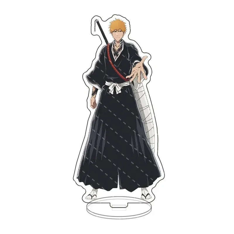 Anime Bleach Acrylic Stand Model Plate Kurosaki Ichigo Kuchiki Rukia Hitsugaya Toshiro Cartoon Figures Standing Sign Holder Gift