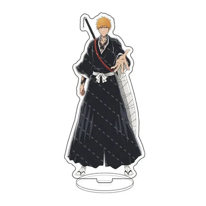 Anime Bleach Acrylic Stand Model Plate Kurosaki Ichigo Kuchiki Rukia Hitsugaya Toshiro Cartoon Figures Standing Sign Holder Gift