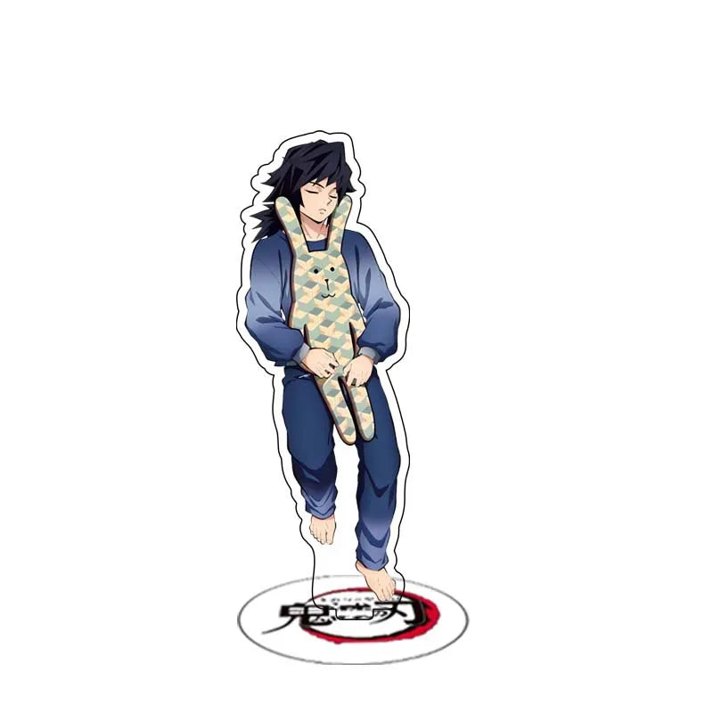 Anime Demon Slayer Sleeping Series Stand Cartoon Cute Character Kamado Nezuko Tanjirou Acrylic Double Side Bracket Model Gifts