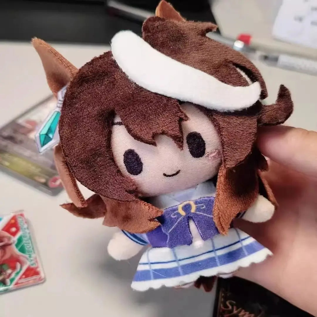 10Cm Pretty Derby Plush Toy Oguri Cap Symboli Rudolf Stuffed Mini Doll round Plushies Backpack Keys Pendant Fans Birthday Gifts