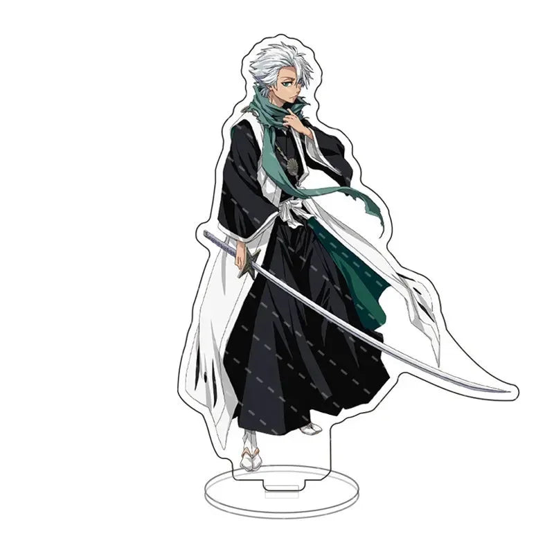 Anime Bleach Acrylic Stand Model Plate Kurosaki Ichigo Kuchiki Rukia Hitsugaya Toshiro Cartoon Figures Standing Sign Holder Gift