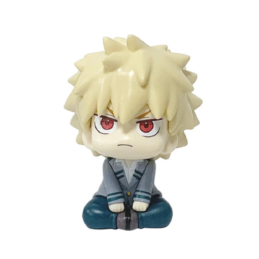 18Cm/7.09In Hot Anime My Hero Academia Hero Figures Deku Bakugou Katsuki Action Figural PVC Toys Desktop Statue Collection Gifts