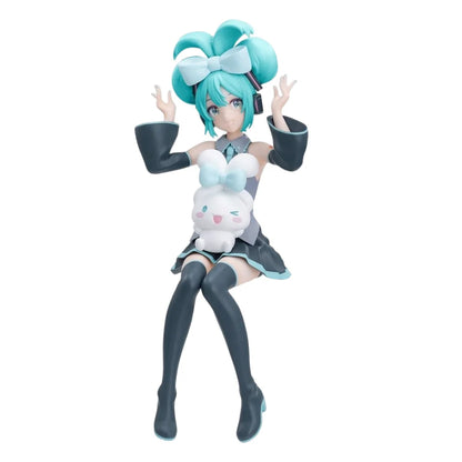 20CM Anime Hatsune Miku X Cinnamoroll Figure Anime Peripheral Collectible Models Decorative Decorations Children Kawaii Gift