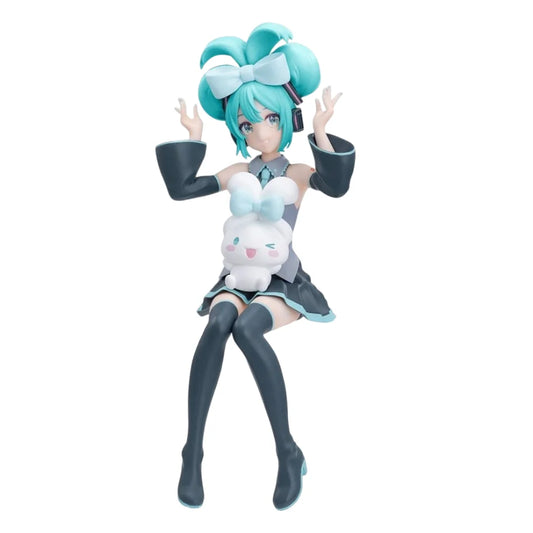 20CM Anime Hatsune Miku X Cinnamoroll Figure Anime Peripheral Collectible Models Decorative Decorations Children Kawaii Gift