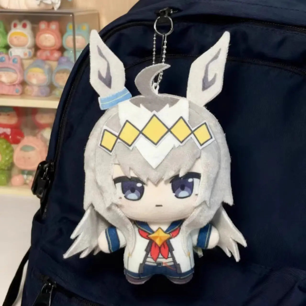 10Cm Pretty Derby Plush Toy Oguri Cap Symboli Rudolf Stuffed Mini Doll round Plushies Backpack Keys Pendant Fans Birthday Gifts