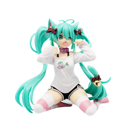 20CM Anime Hatsune Miku X Cinnamoroll Figure Anime Peripheral Collectible Models Decorative Decorations Children Kawaii Gift