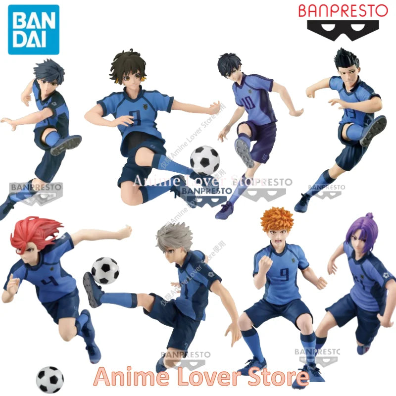 In Stock Original  Banpresto BLUE LOCK Bachira Meguru Isagi Yoichi Nagi Seishiro Rensuke Kunigami Anime Figures Toys