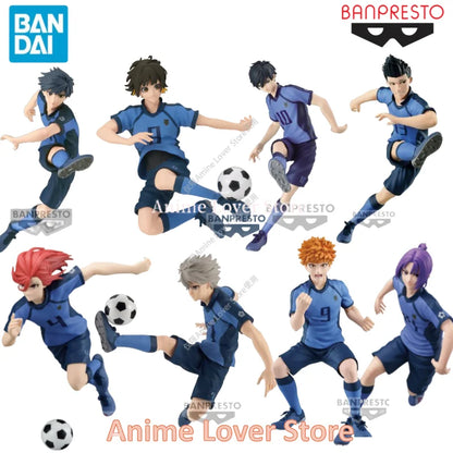 In Stock Original  Banpresto BLUE LOCK Bachira Meguru Isagi Yoichi Nagi Seishiro Rensuke Kunigami Anime Figures Toys