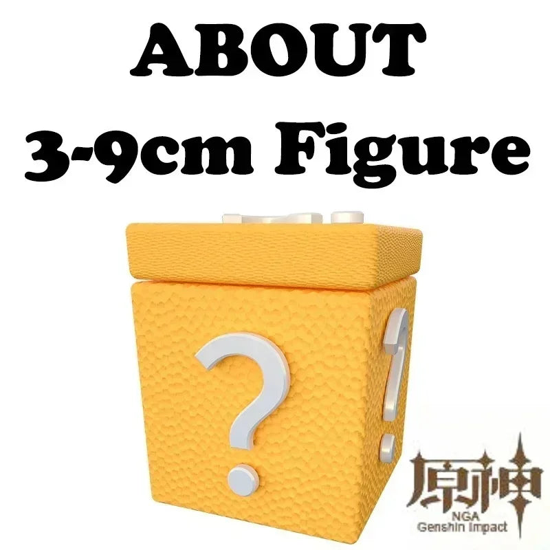 Genshin Impact Blind Box Mystery Box Handmade Anime Figures Paimon Aether Ganyu Walnut Action Figures Large Model Gift