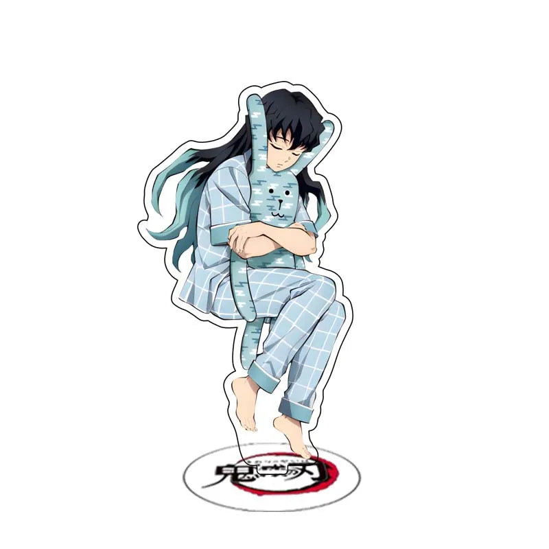 Anime Demon Slayer Sleeping Series Stand Cartoon Cute Character Kamado Nezuko Tanjirou Acrylic Double Side Bracket Model Gifts
