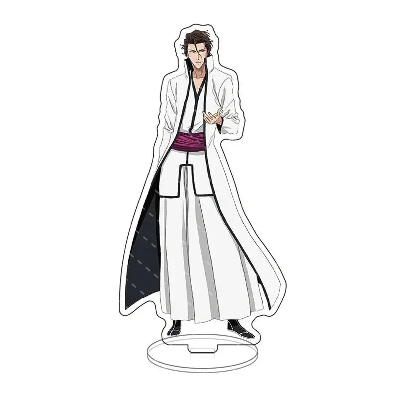 Anime Bleach Acrylic Stand Model Plate Kurosaki Ichigo Kuchiki Rukia Hitsugaya Toshiro Cartoon Figures Standing Sign Holder Gift