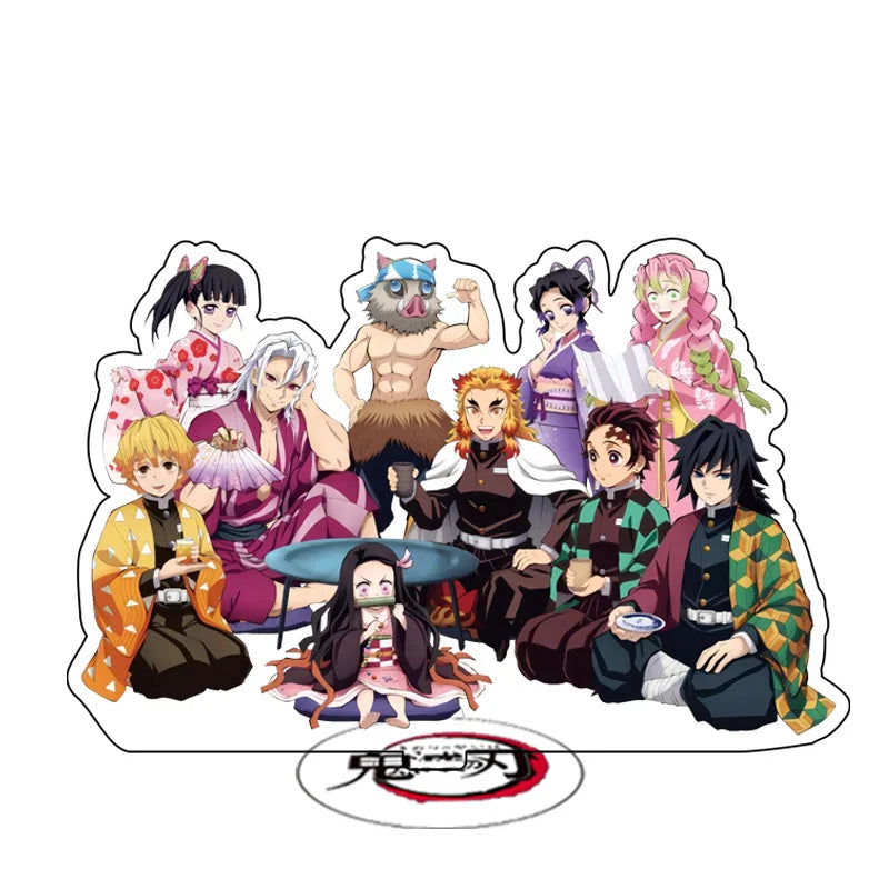 Anime Demon Slayer Sleeping Series Stand Cartoon Cute Character Kamado Nezuko Tanjirou Acrylic Double Side Bracket Model Gifts