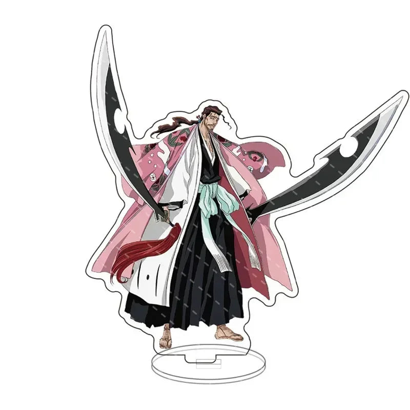 Anime Bleach Acrylic Stand Model Plate Kurosaki Ichigo Kuchiki Rukia Hitsugaya Toshiro Cartoon Figures Standing Sign Holder Gift