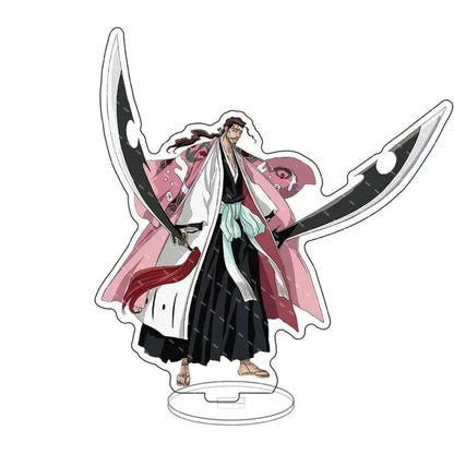 Anime Bleach Acrylic Stand Model Plate Kurosaki Ichigo Kuchiki Rukia Hitsugaya Toshiro Cartoon Figures Standing Sign Holder Gift