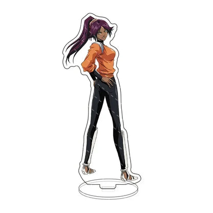 Anime Bleach Acrylic Stand Model Plate Kurosaki Ichigo Kuchiki Rukia Hitsugaya Toshiro Cartoon Figures Standing Sign Holder Gift